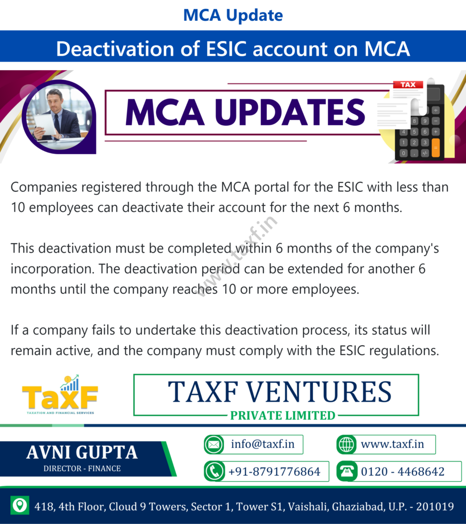 ESIC DEACTIVATION